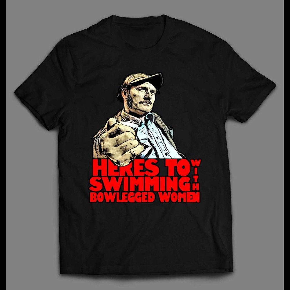 SHARK MOVIE LOVES BOWLEGGED WOMAN SHIRT